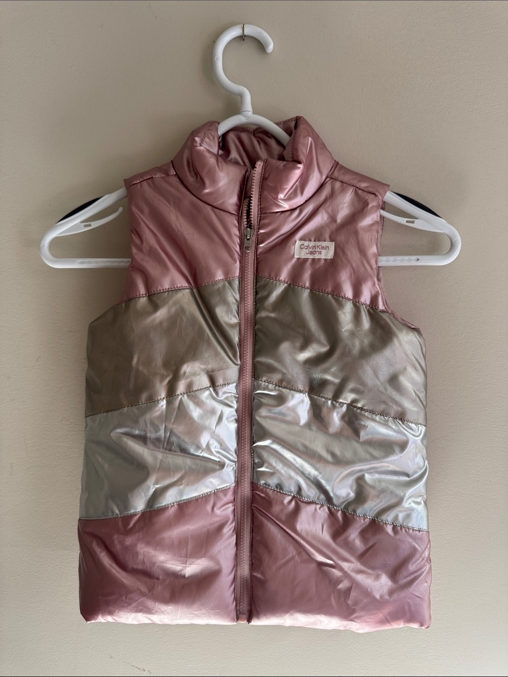 Calvin Klein Jeans Teal and Brown Girls' Costume Jacket with Gold Trim
